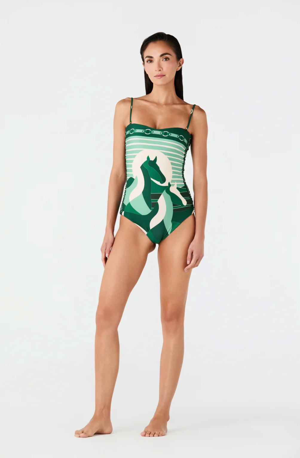 Green Horses One Piece
