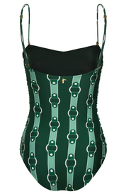 Green Horses One Piece