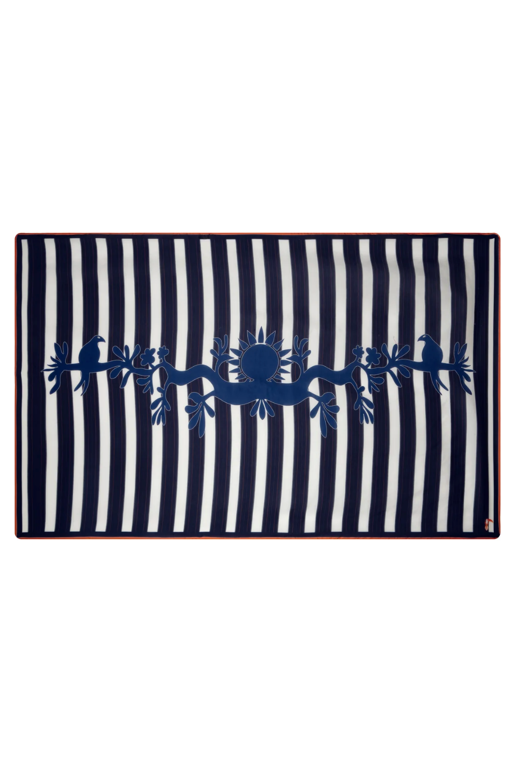 De La Falaise Cotton Silk Navy Sarong