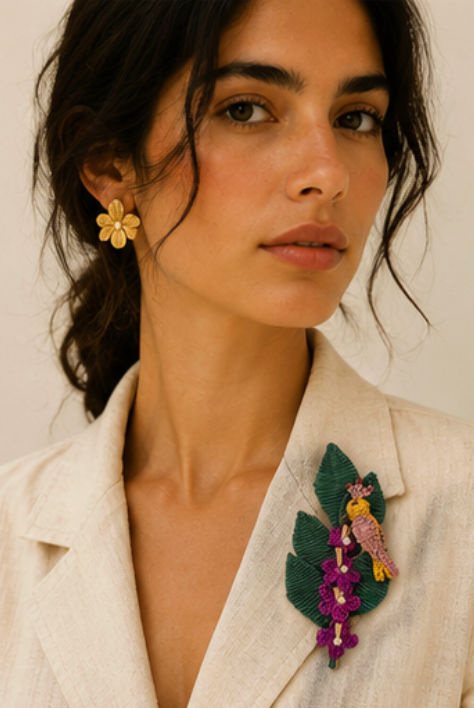 Orchid Brooch