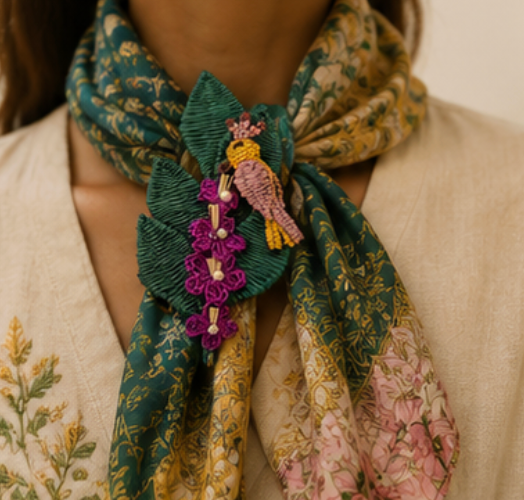 Orchid Brooch
