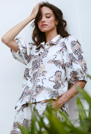 Ballon Shirt Lotus Tiger Ecru