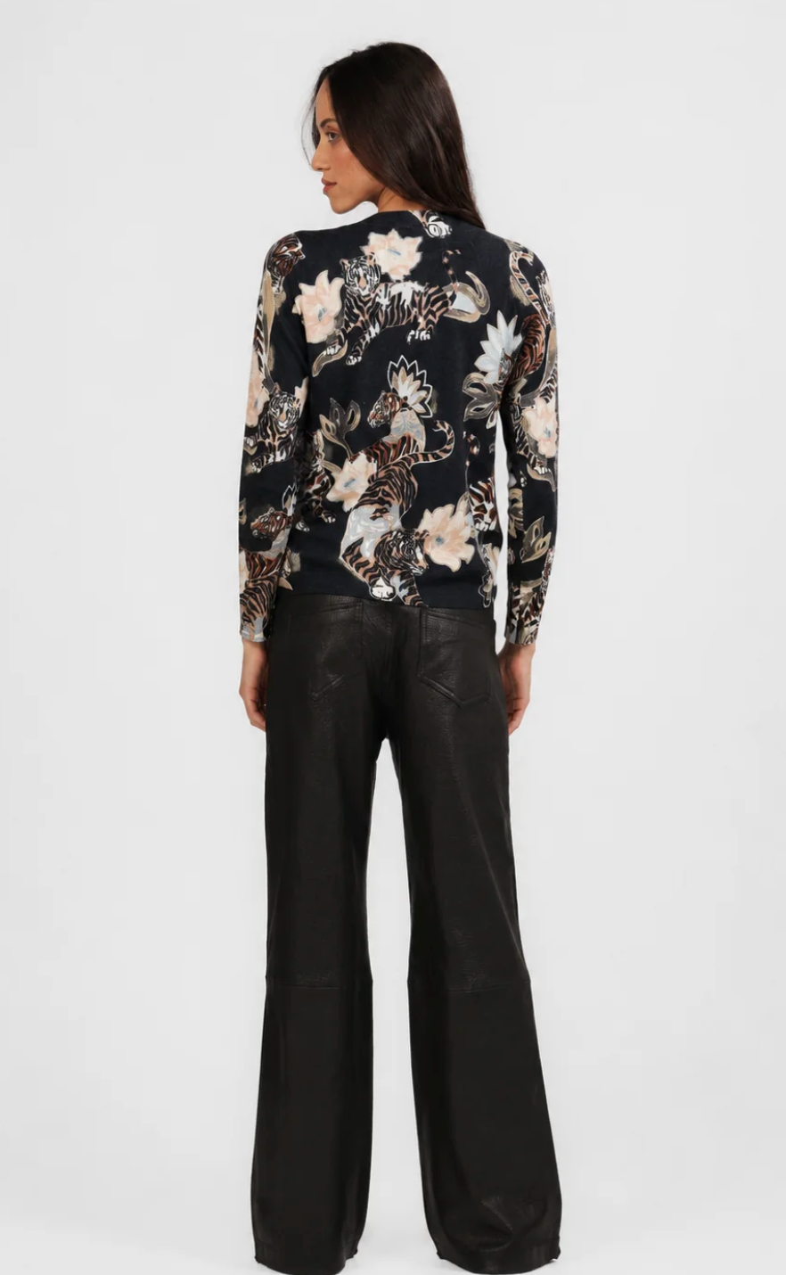 Sweater Cashmhere Tiger Black