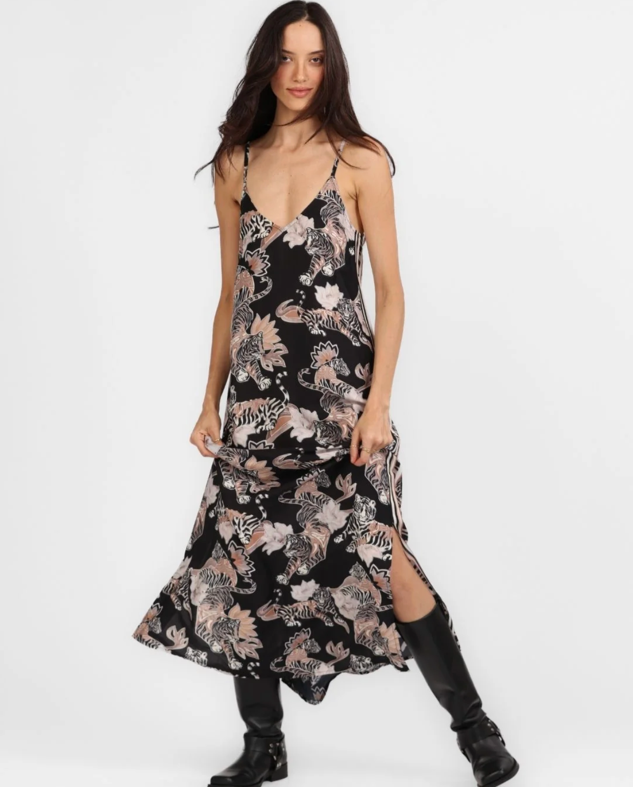 Dress Lotus Tiger Black