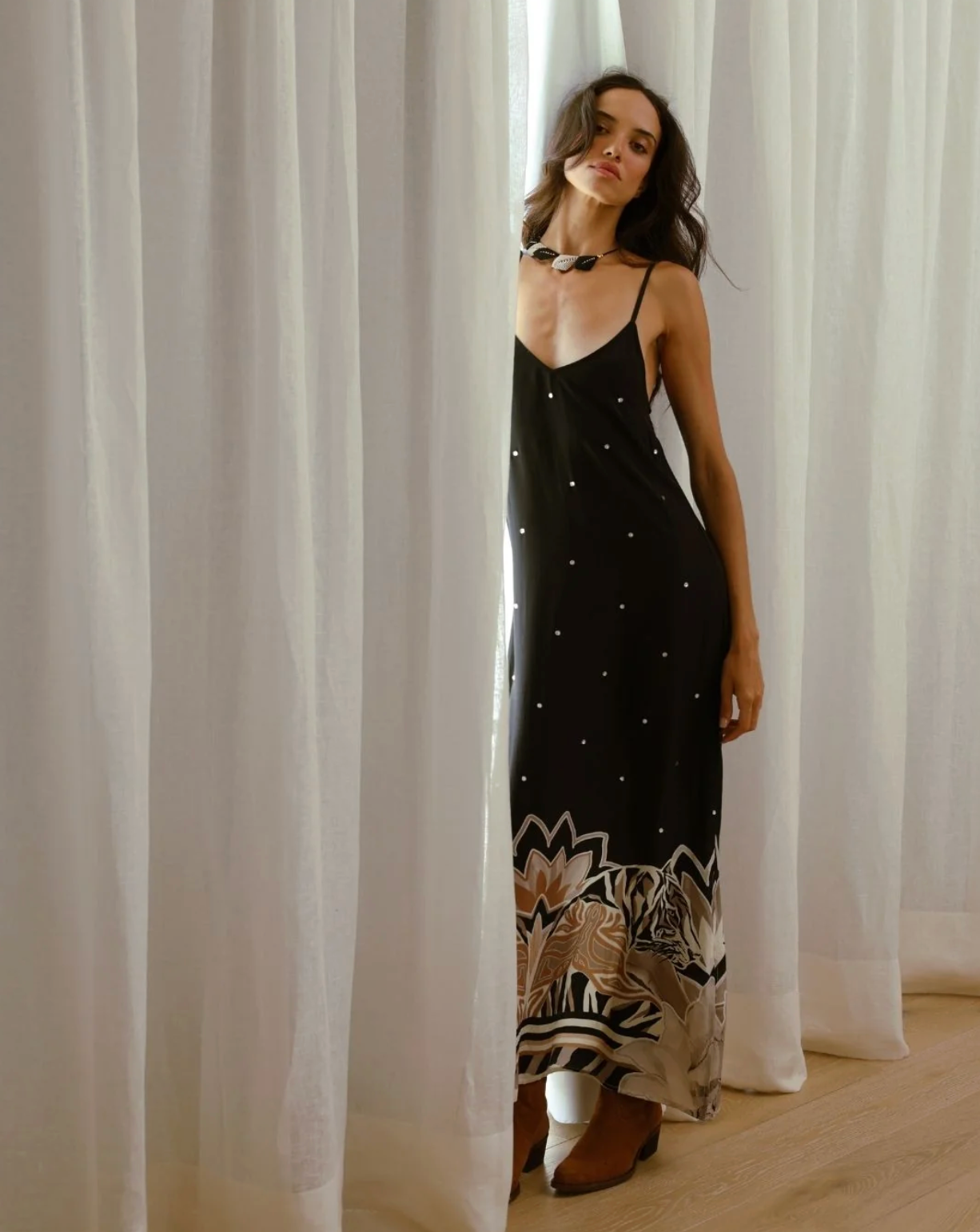 Silk Dress Tiger Eclipse