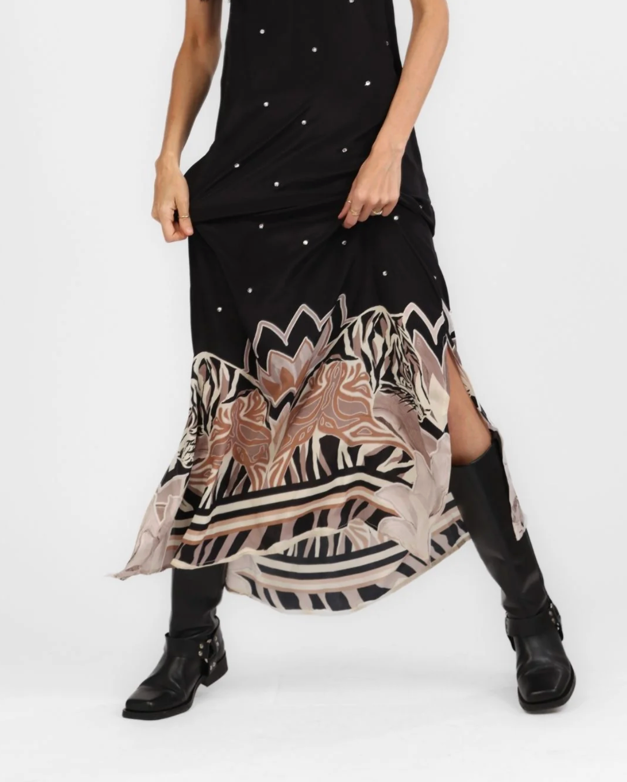 Silk Dress Tiger Eclipse