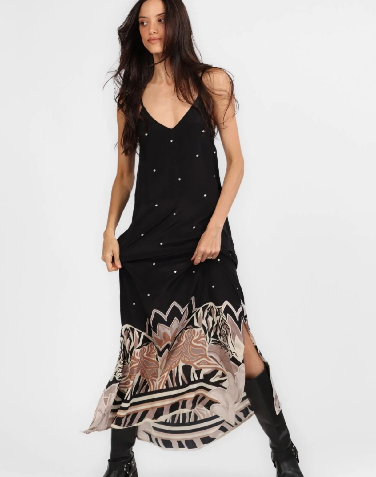 Silk Dress Tiger Eclipse