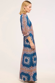 Farrah Dress Shapphire Satin