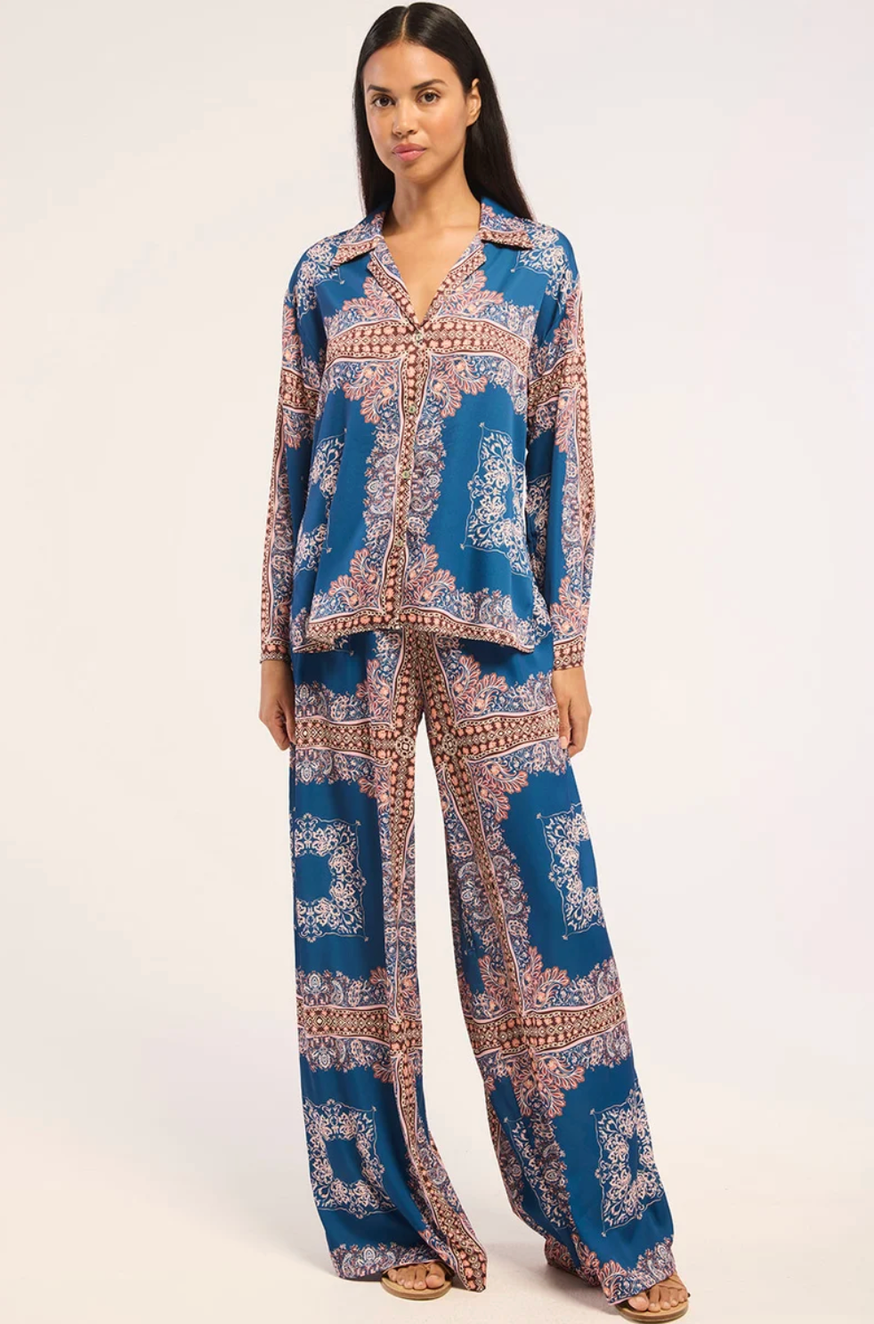**MISA**Selena Pant Sapphire Tapis