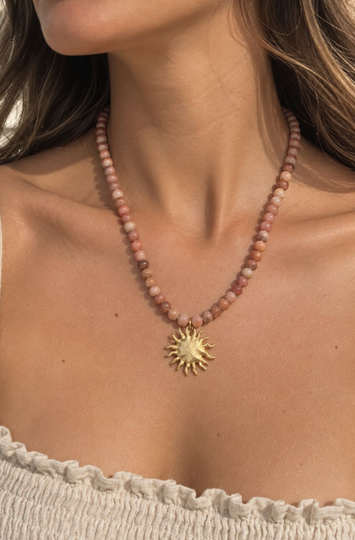 Rodolita Sun Necklace