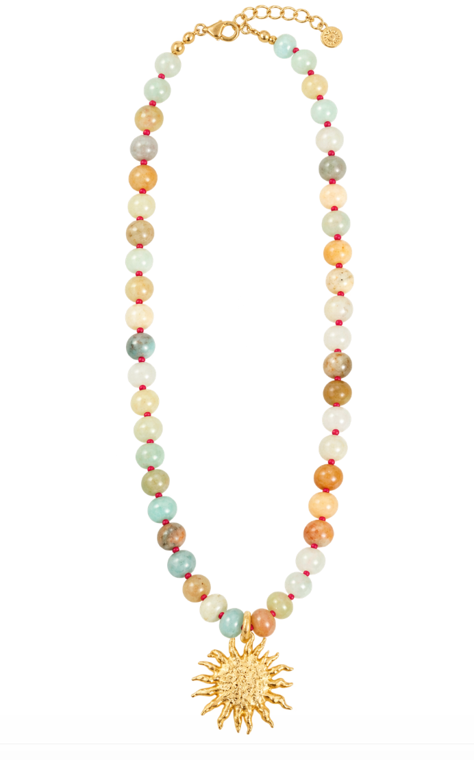 Amazonita Sun Necklace