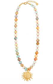 Amazonita Sun Necklace