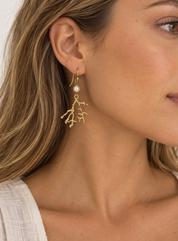 Oracle mix White Earrings