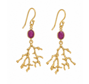 Oracle mix Ruby Earrings