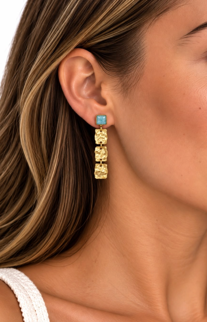 Rivera Amazonite Mix Earrings