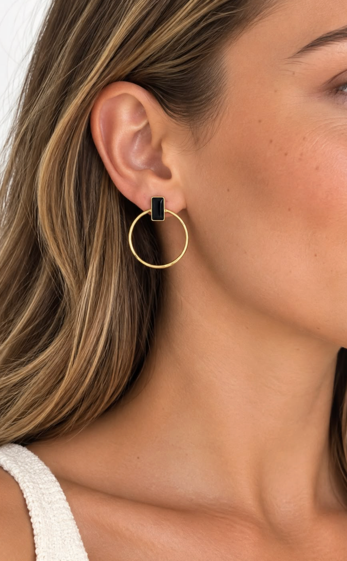 Echo Black Onyx Mix Earrings