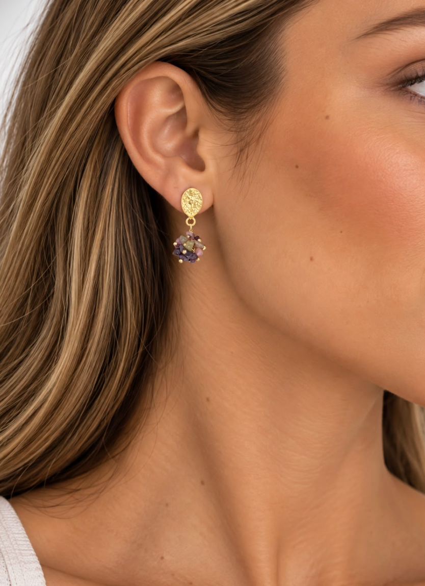Amara Mixed Gemstone Earrings