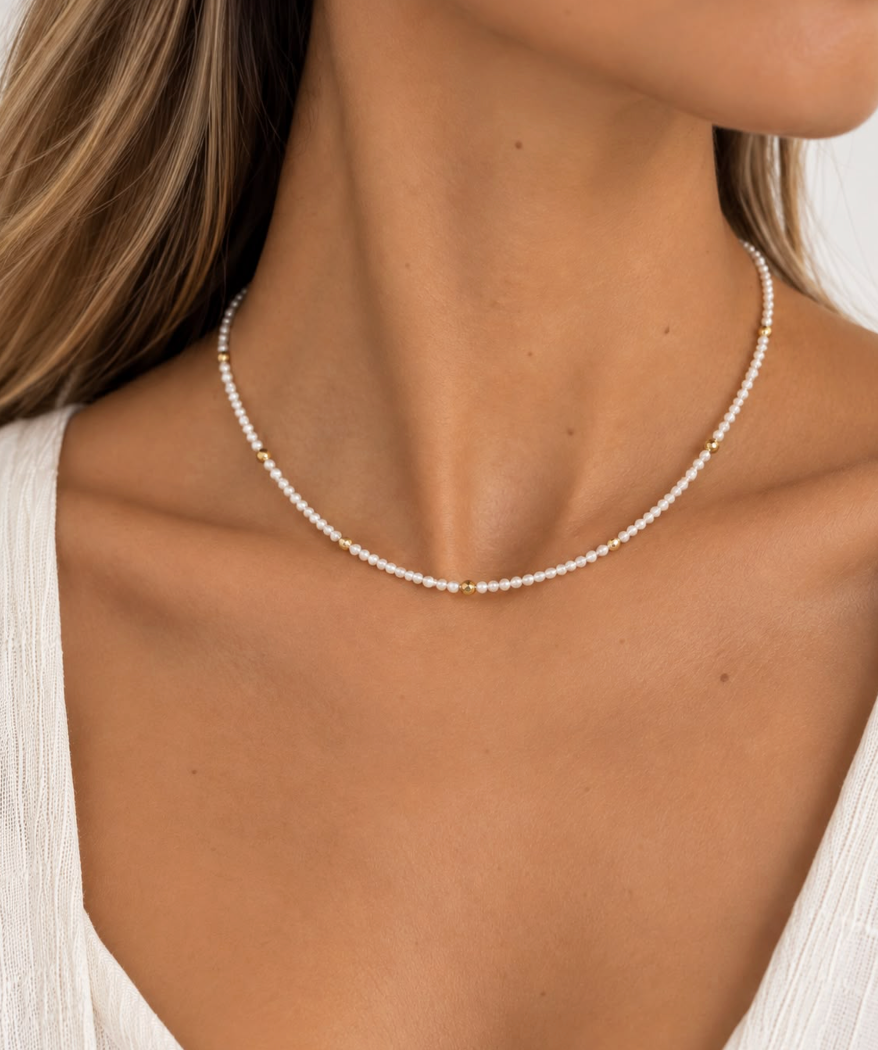 Gold Perla Necklace