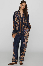 Lara Navy Blue Pajama Pants