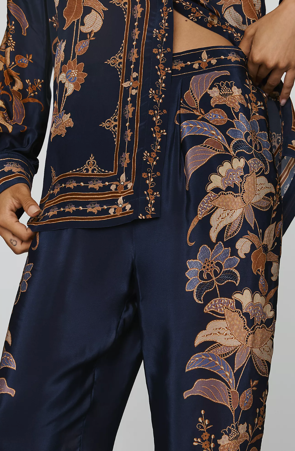 Lara Navy Blue Pajama Pants