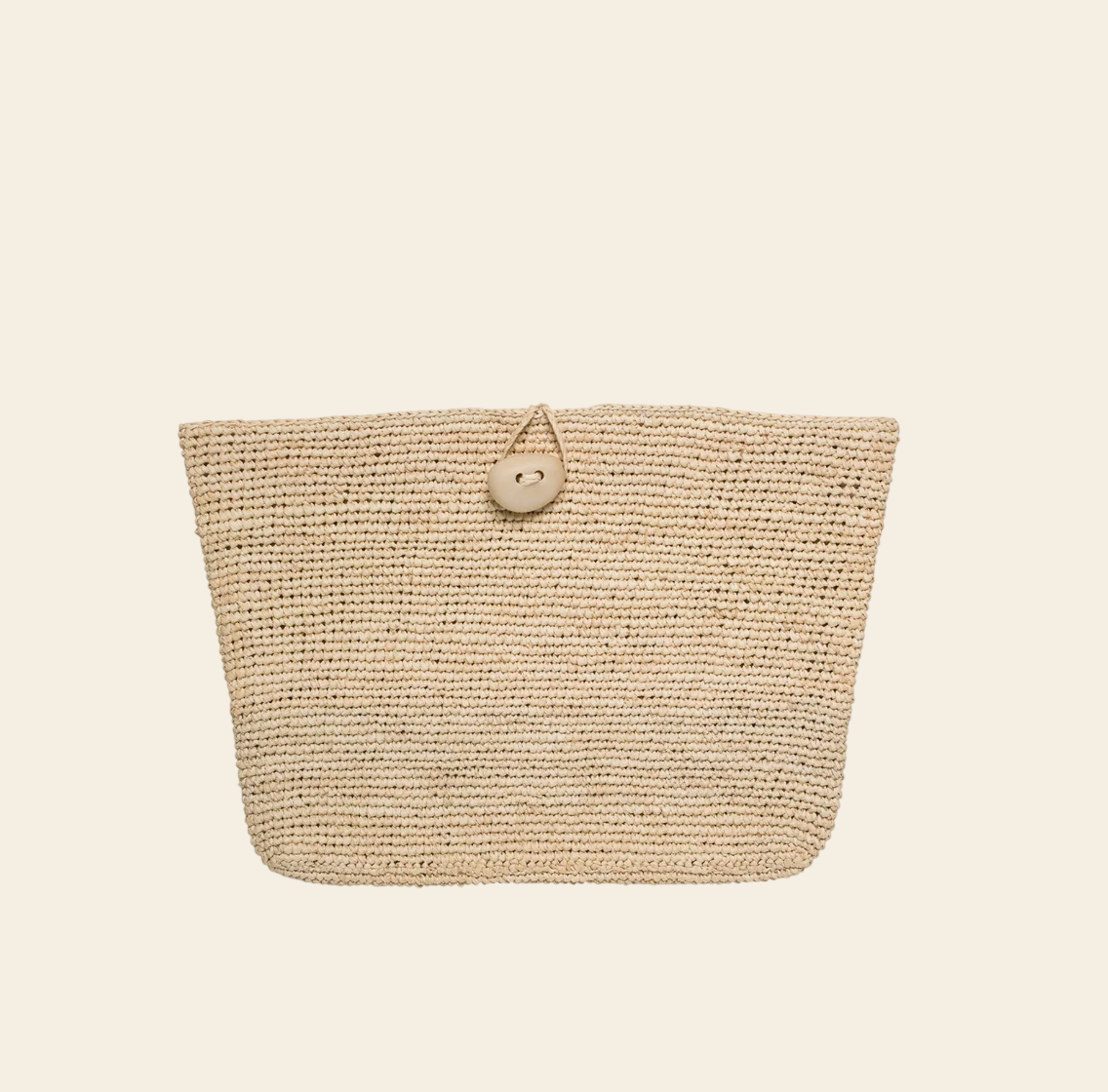 Cobija Straw Crochet Clutch