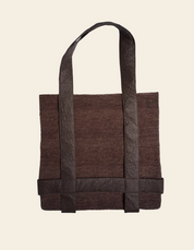 Natuva Dark Straw & Pinatex Hat Bag