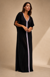 Inca Abaya Black-White