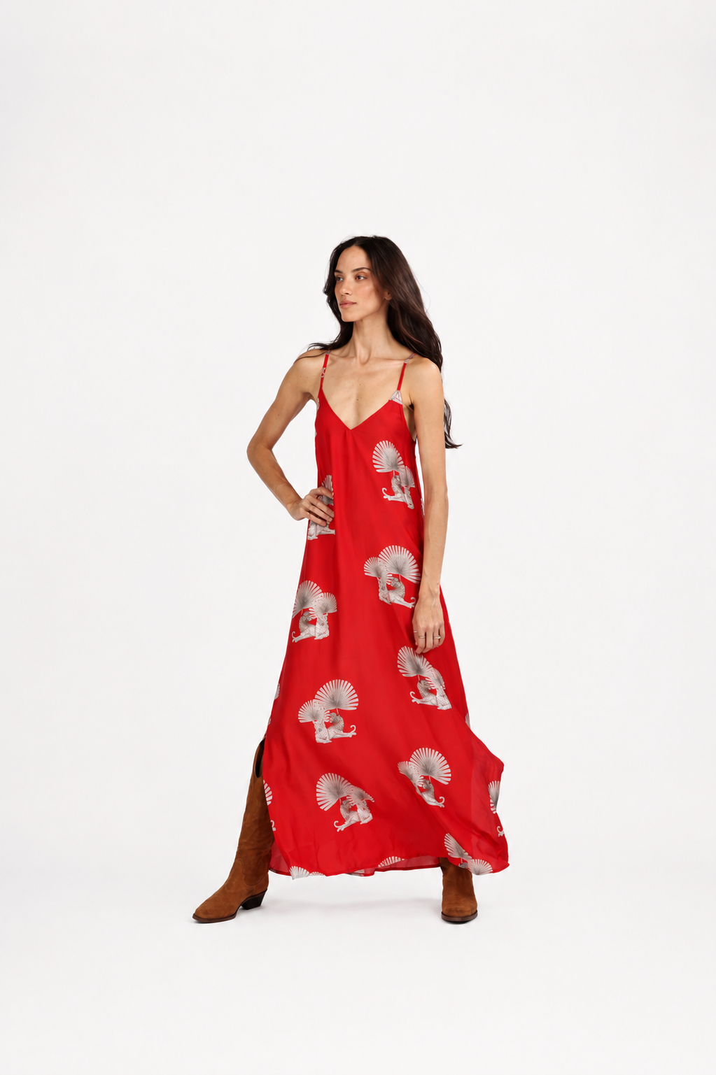 Dress Cleo Panther Red