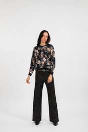 Sweater Cashmhere Tiger Black