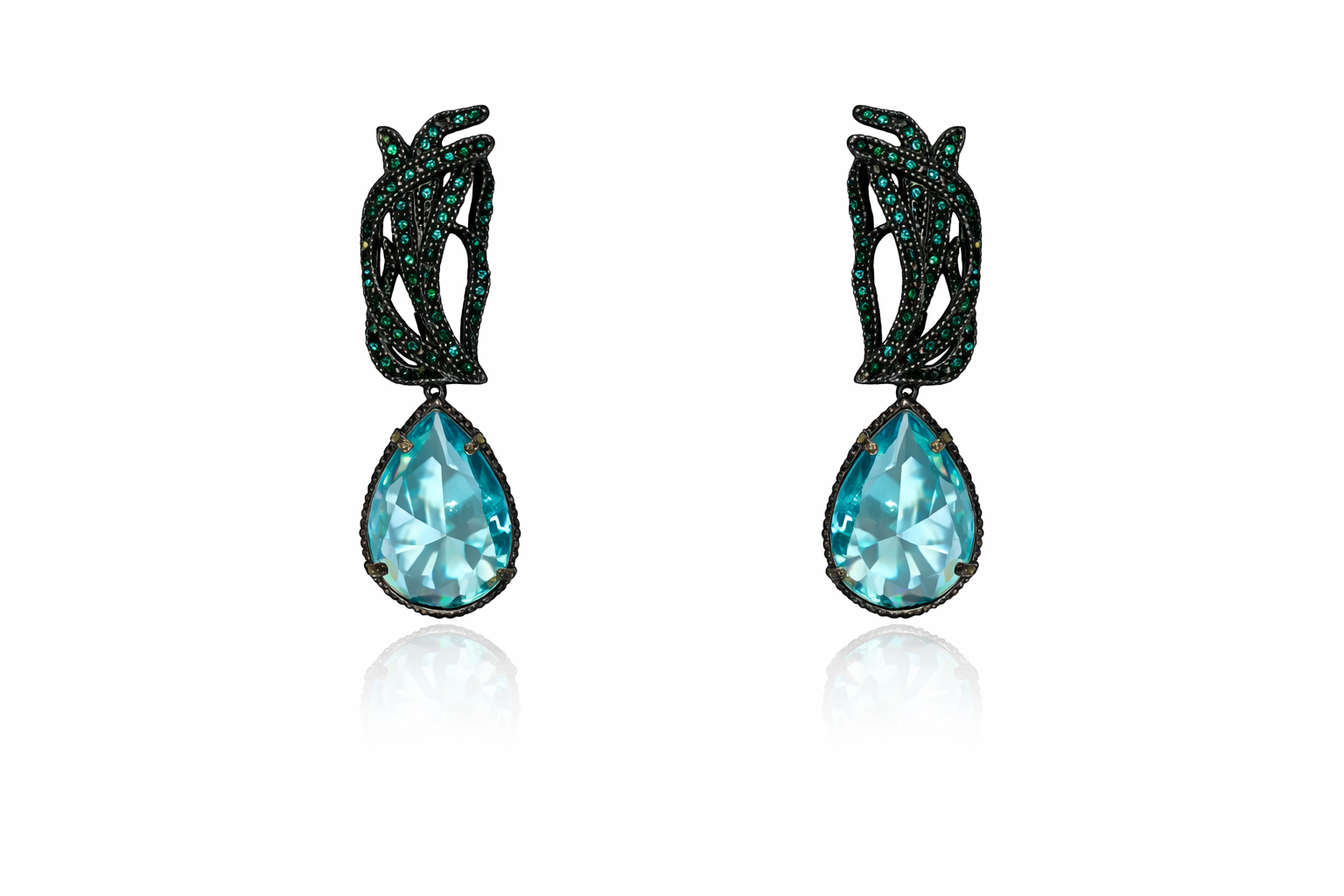 Green Algue Earrings