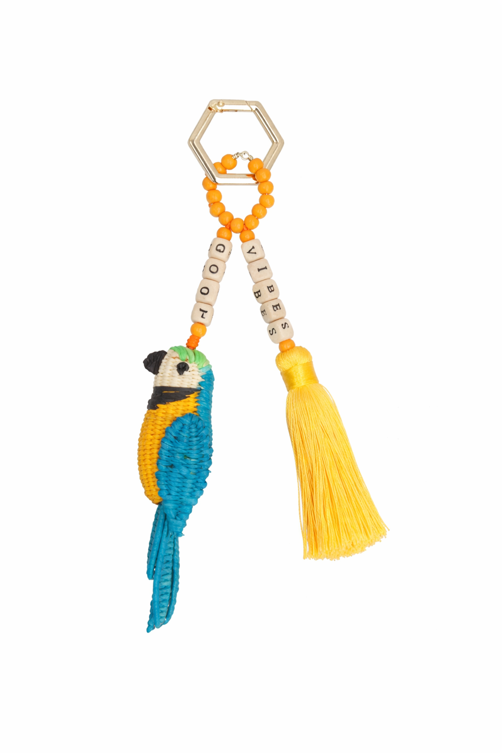 Good Vibes Bird Keychain