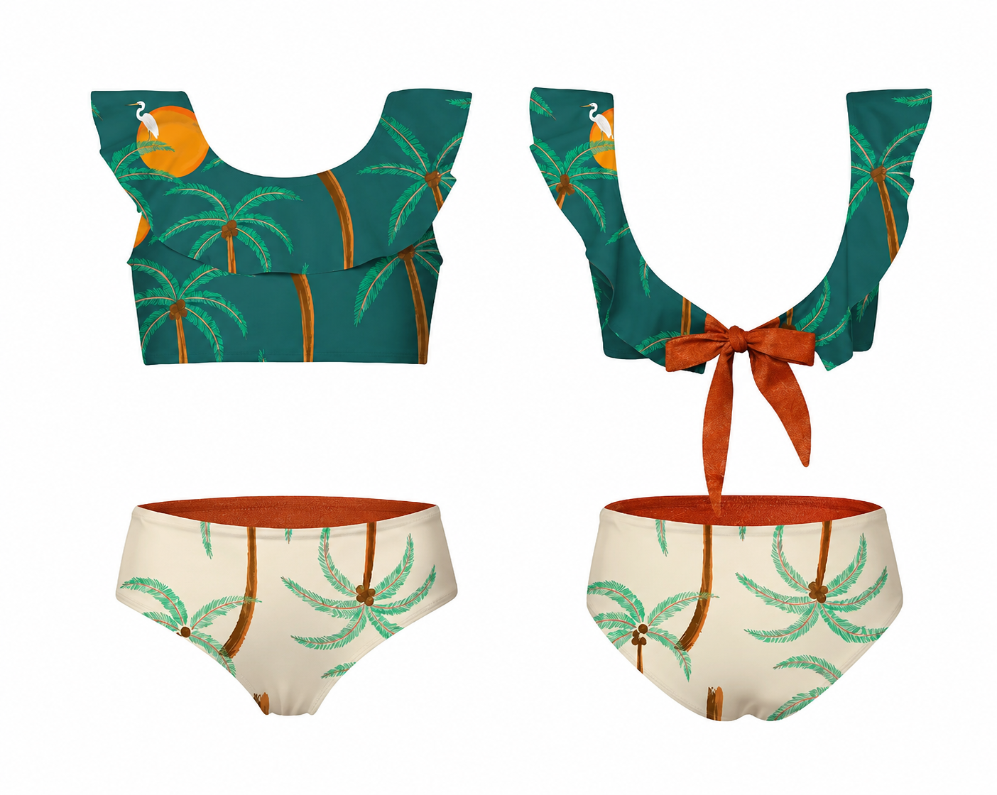 Ilana Bikini Palmeras Verde