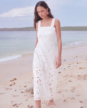 Crepusculo White Midi Dress