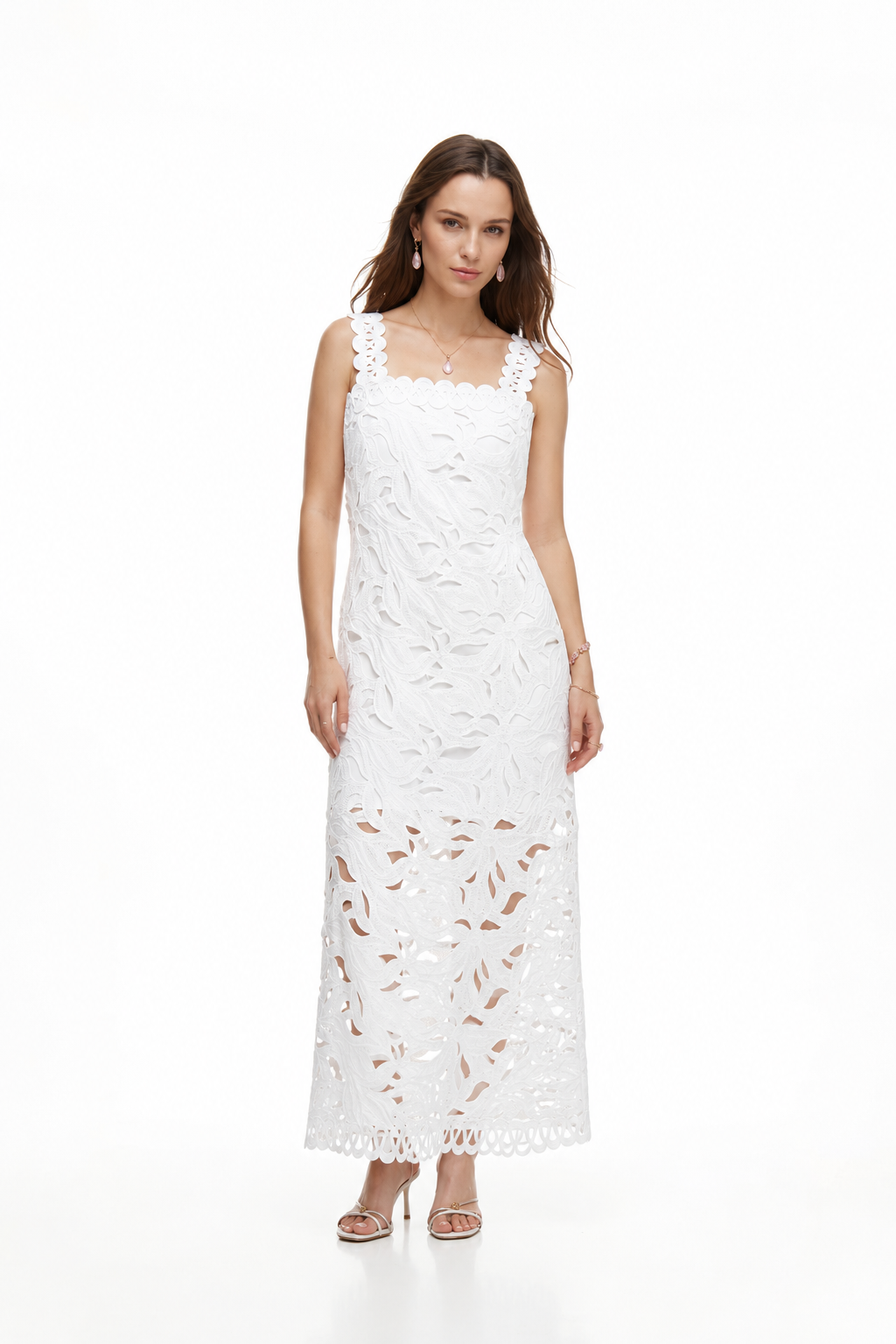 Crepusculo White Midi Dress
