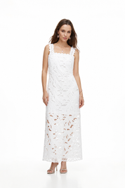Crepusculo White Midi Dress