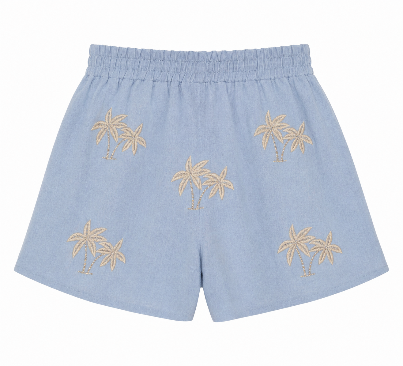 Blue Palm Mini Short