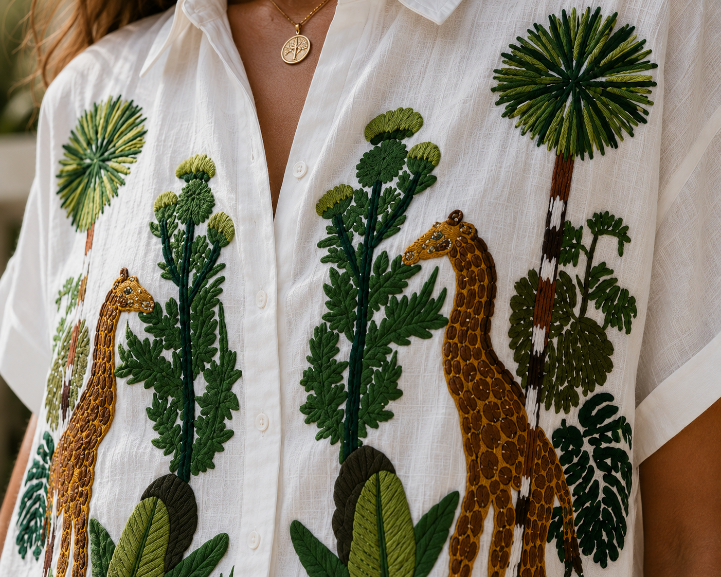 Natural Bondi Giraffe Short Shirt