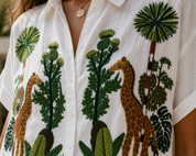Natural Bondi Giraffe Short Shirt