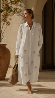 Natural Double Palm Long Shirt