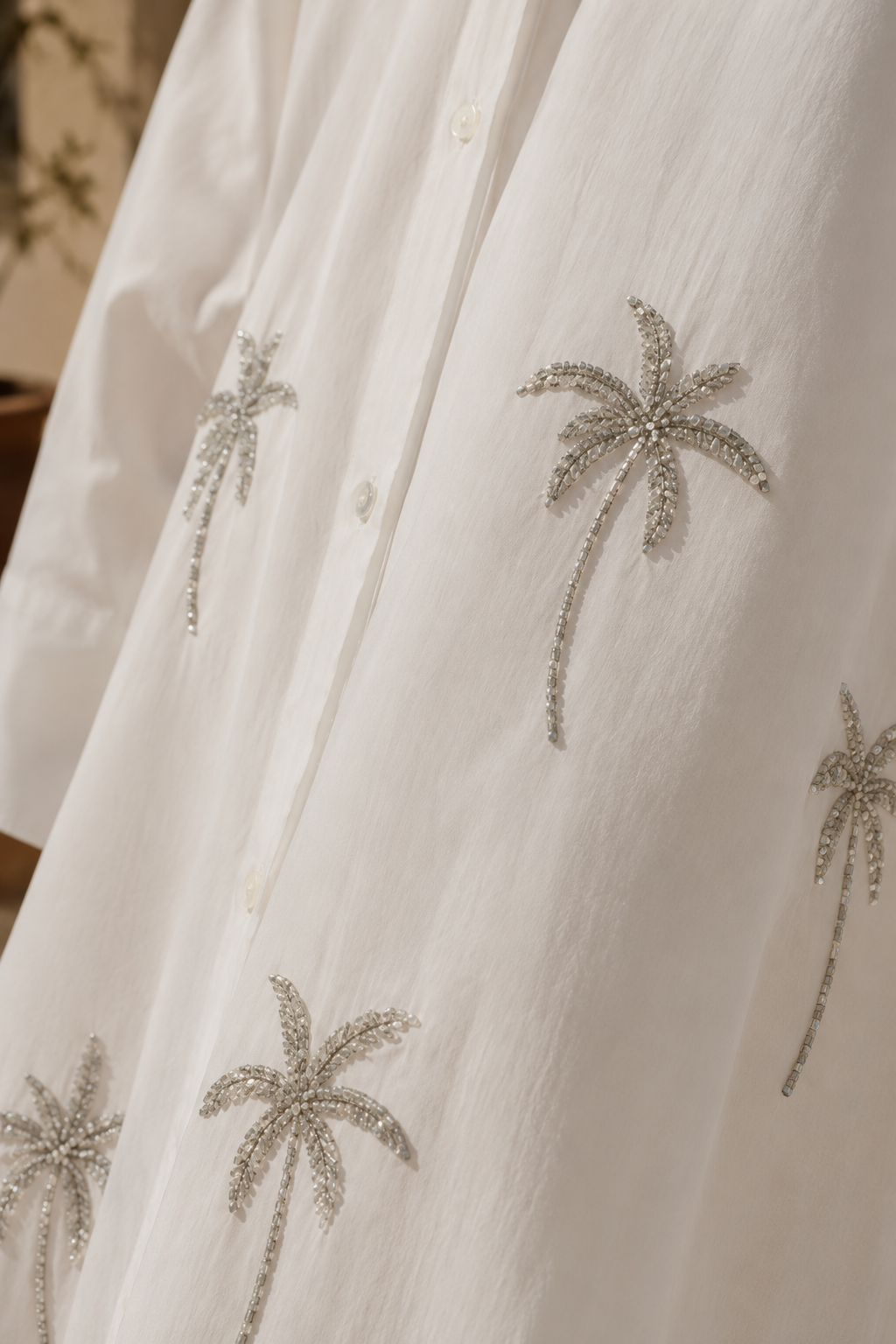 Natural Double Palm Long Shirt