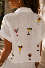 White Cocktail Bundi Shirt