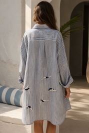 Blue Hand Swim Long Shirt