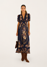 Lara Navy Blue Maxi Dress