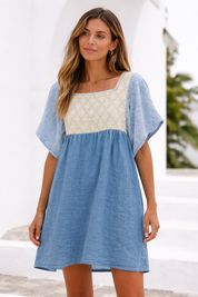 Laura Short Dress Blue