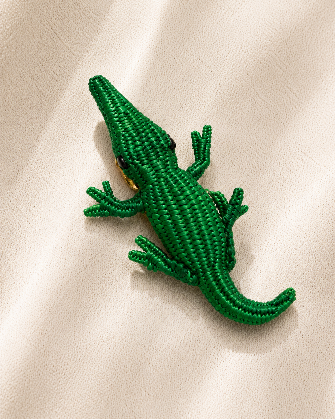 Croc King Brooch