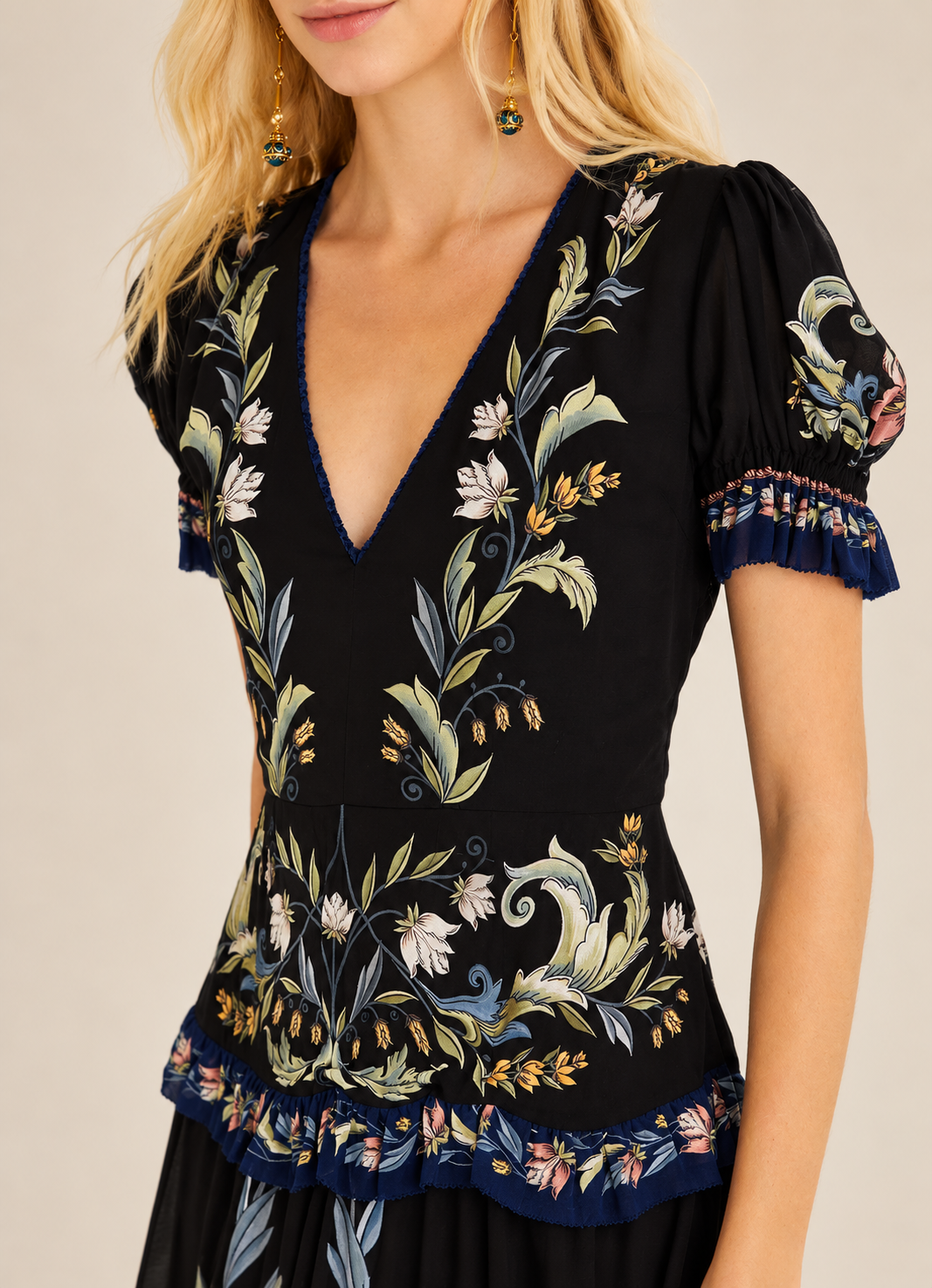 Natalia Black Maxi Dress