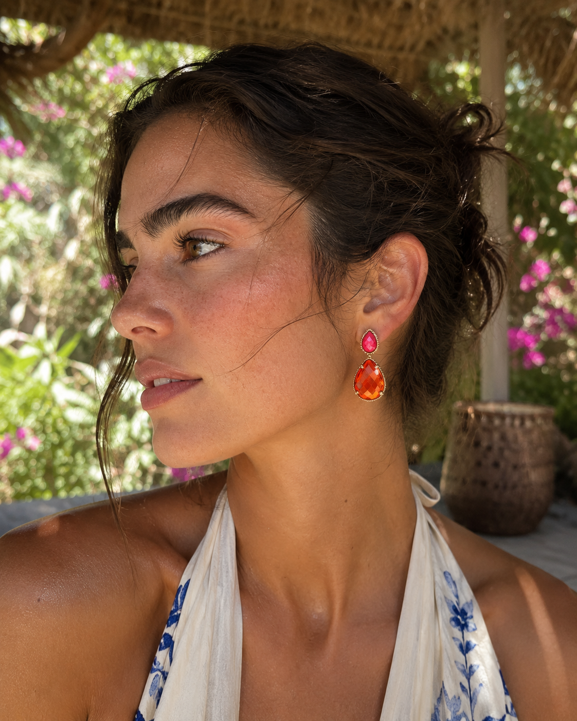 Sol Gold Drop Lumiere Earrings