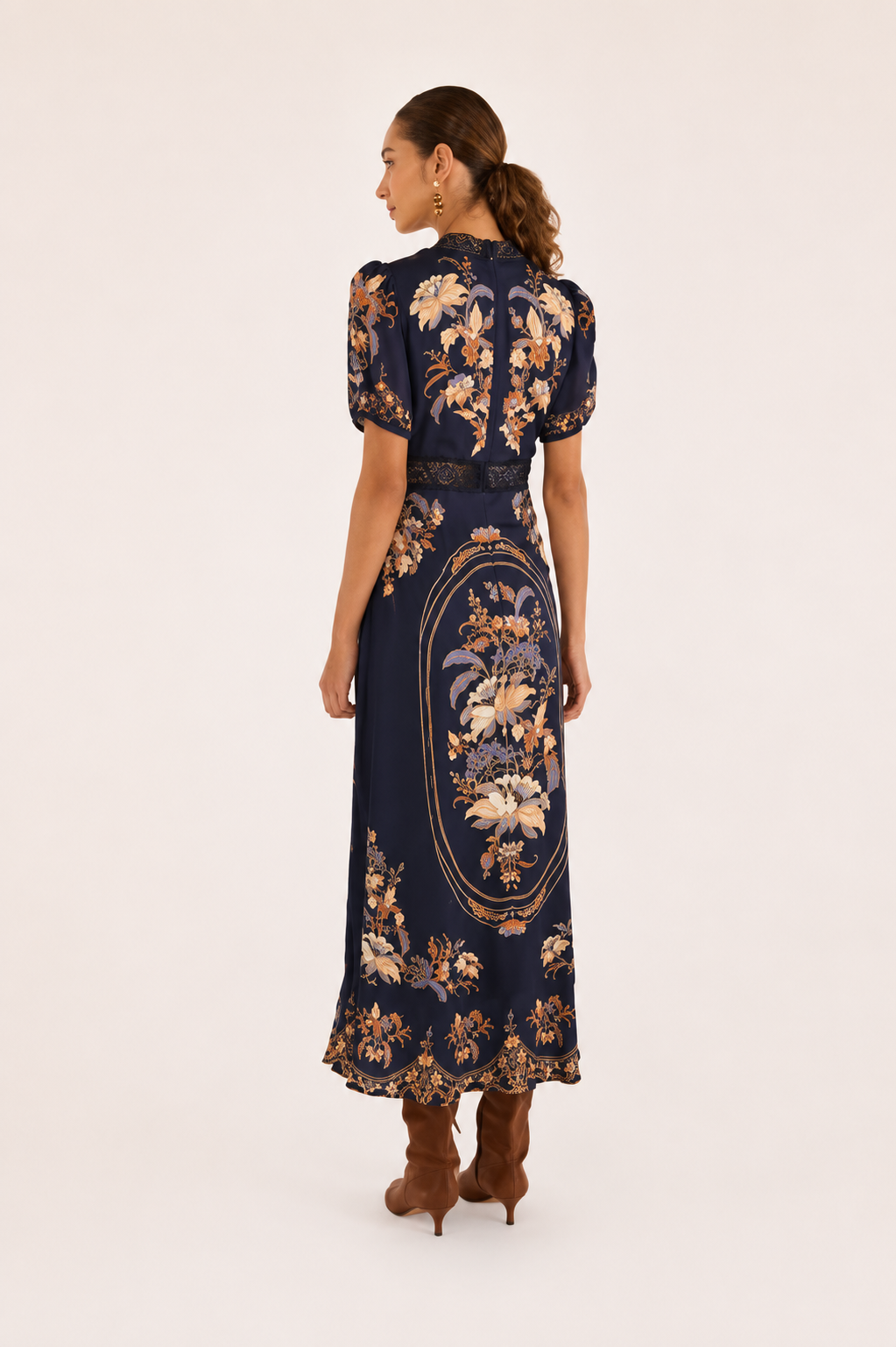 Lara Navy Blue Maxi Dress