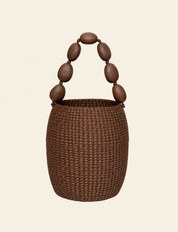 Puyo Straw Bucket Bag