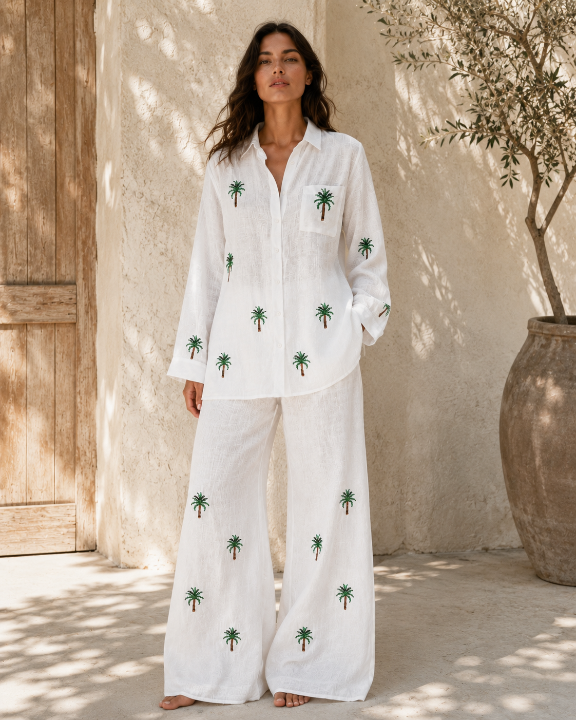 Green Palm Classic Shirt Shine